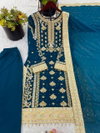 Tew Heavy Georgette With Heavy Embroidery Sequence Work Readymade Dress Wholesale In India